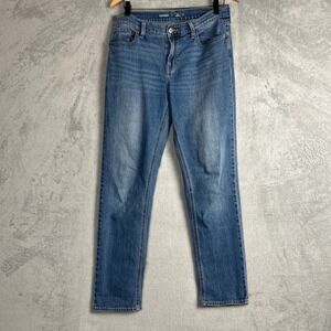 ✨ 2/$35 Old Navy Womens Size 6 Mid Rise Wow Boyfriend Jeans Medium Wash Casual